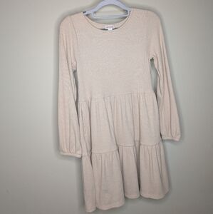 Cat & Jack Cream Long Sleeve Dress